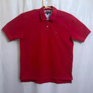 Tommy Hilfiger Polo Shirt Men's Extra Large XL Red